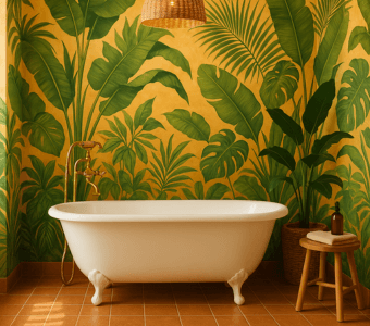 Tropical interior design style